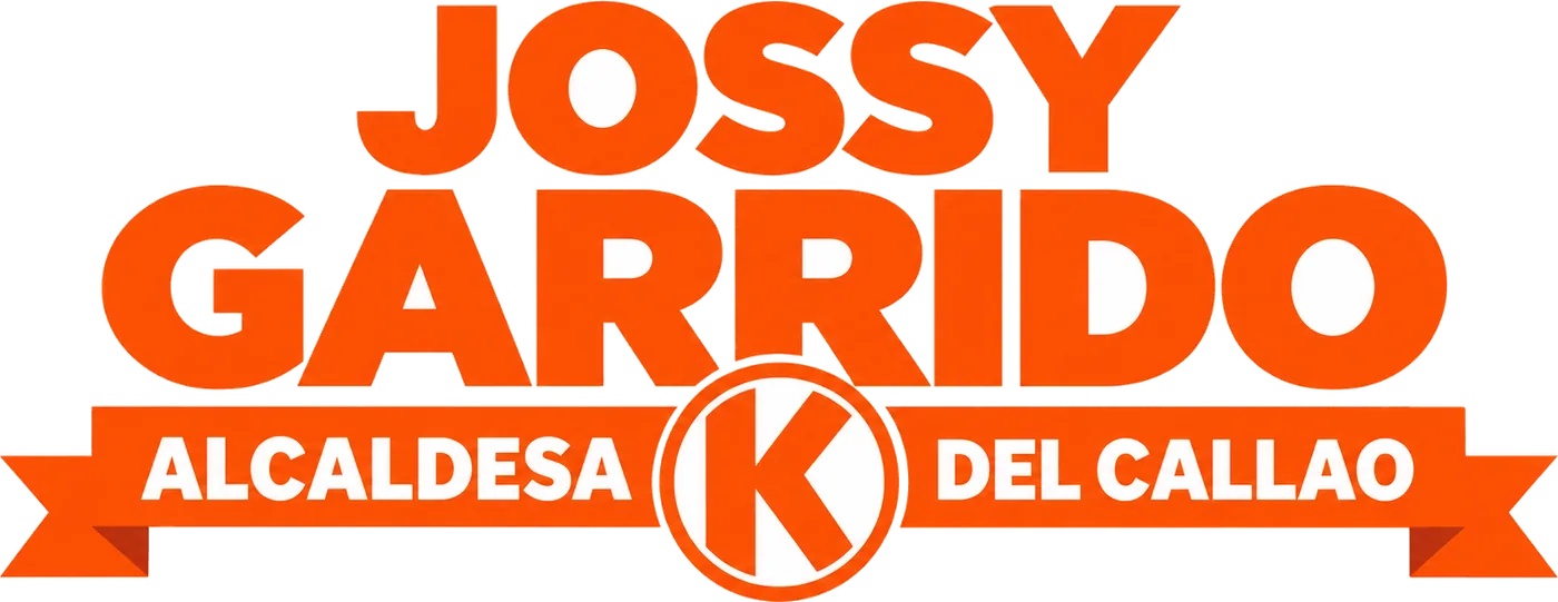 Jossy Garrido, Alcaldesa del Callao, con el símbolo K de Fuerza Popular.
